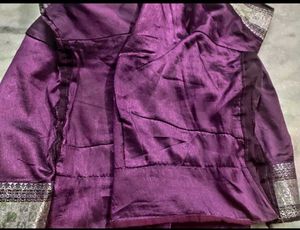 Purple Color Silk Blouse,Read Description
