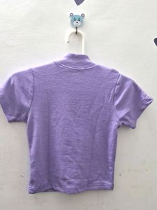 Lavender Zipper Top