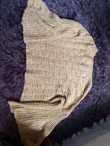 Cozy Knit Sweater Flared Sleeves