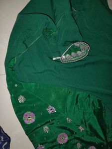 Embroidered Green Salwar Kameez Set