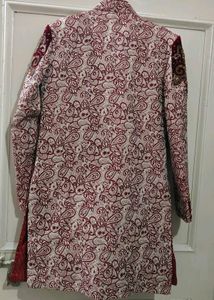 Marron Sherwani With Removebal Coti