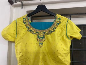 Lemon Yellow Kurti With Dupatta