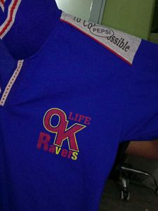 Blue OK Reverse T-Shirt