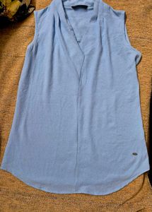Blue Sleeveless Top