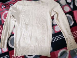Cream Cardigan Sweater