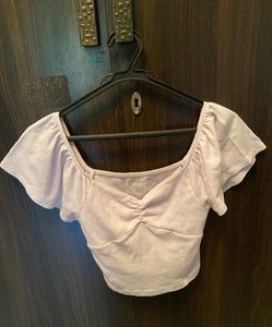 V Neck Crop Top
