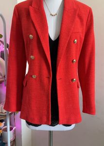 Red Tweed Blazer