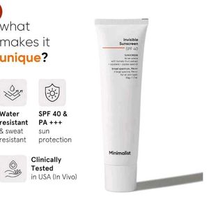 Minimalist Invisible Sunscreen SPF 40