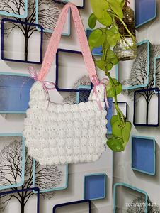 Crochet 🧶 Popcorn Bag ❤️🫶🏻