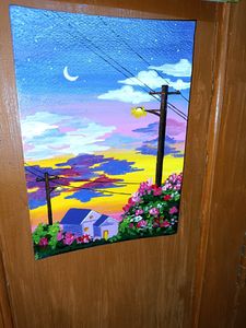 Acrylic Colour Nature Painting On 300 GSM paper