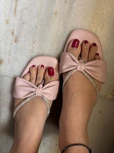 Pink Bow Flats