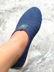 Blue Slip-On Comfort Sport Shoes