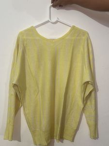 Yellow V-Neck Sweater