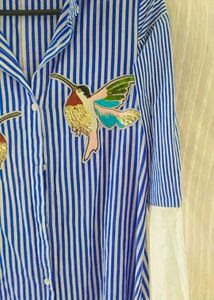 Striped Shirt Dress