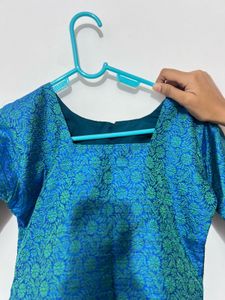 Girl Blouse Peacock Colour