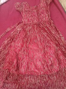 Red Net Frock
