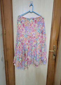 Floral Chiffon Skirt Nice Style
