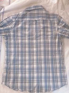 Classic Blue Cotton Shirt | Size 42