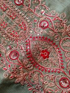 Green Embroidered Kurti