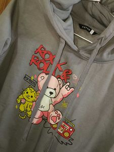 Cute Graphic Print Hoodie