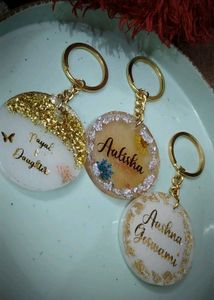 Resin Name Keychain