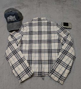 Vtg Burberry London checked zip Jacket