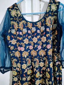 Pretty Blue Sharara Set