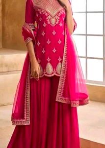 Magenta Pink Sharara Set 🌸❤️