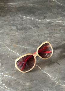 Cream &amp; Orange Sunglasses From Thailand