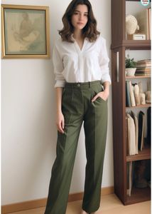 Pintresty🌸 Olive Green Flared Pants