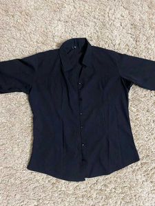 Elegant Black Button-Down Shirt