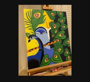 Beautiful Painting Of Shree Krishna