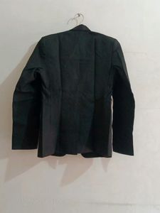 Women Solid Single Brested Formal Blazer