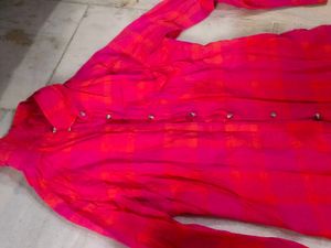 Pink Plaid Overshirt