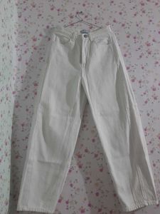 White Wide Leg Jeans