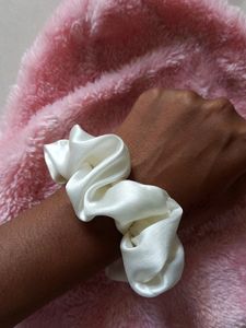 White Scrunchie