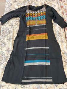 Black Cotton Kurti