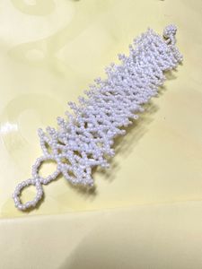 Beaded Handmade Bracelet White