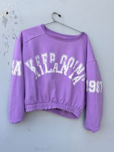 Lilac Graphic Sweatshirt