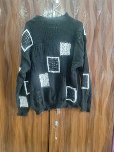 Black Crochet Top With Pink Dress