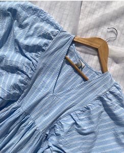 Blue Striped Dress