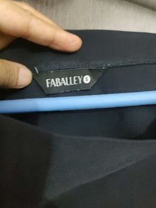 FABAlley Blue Off-Shoulder Top