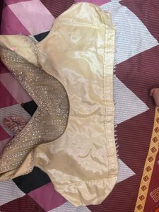 Embellished Beige Blouse partywear