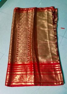 Red Colour Banarasi Silk Saree