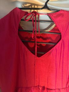 Pink Embroidered Indian Dress two tone