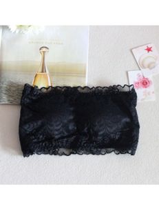 Lace Bandeau Tube Top (Black)