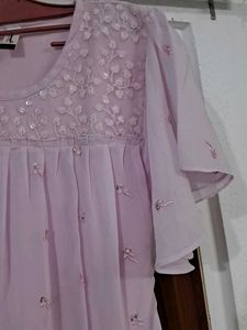 Lilac Embroidered Top🪻✨️
