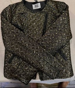 Royal Gold Patterned Jacket -Vero Moda