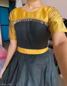Black Gold Ethnic Gown