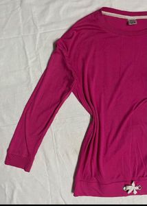 Magenta Long Sleeve Top🩷💙
